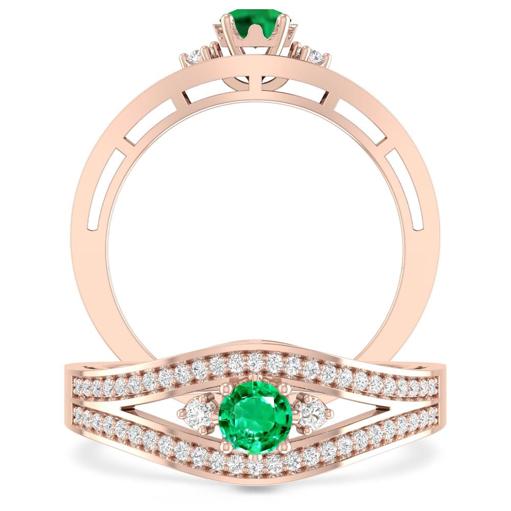 Rose Gold - Emerald