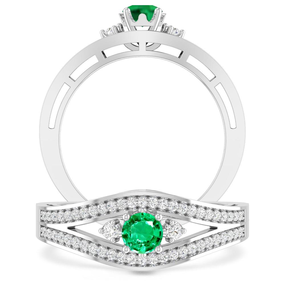 White Gold - Emerald