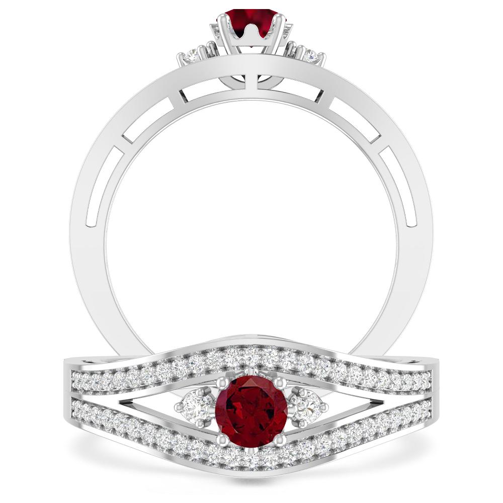 White Gold - Garnet