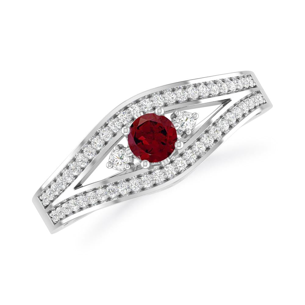 White Gold - Garnet