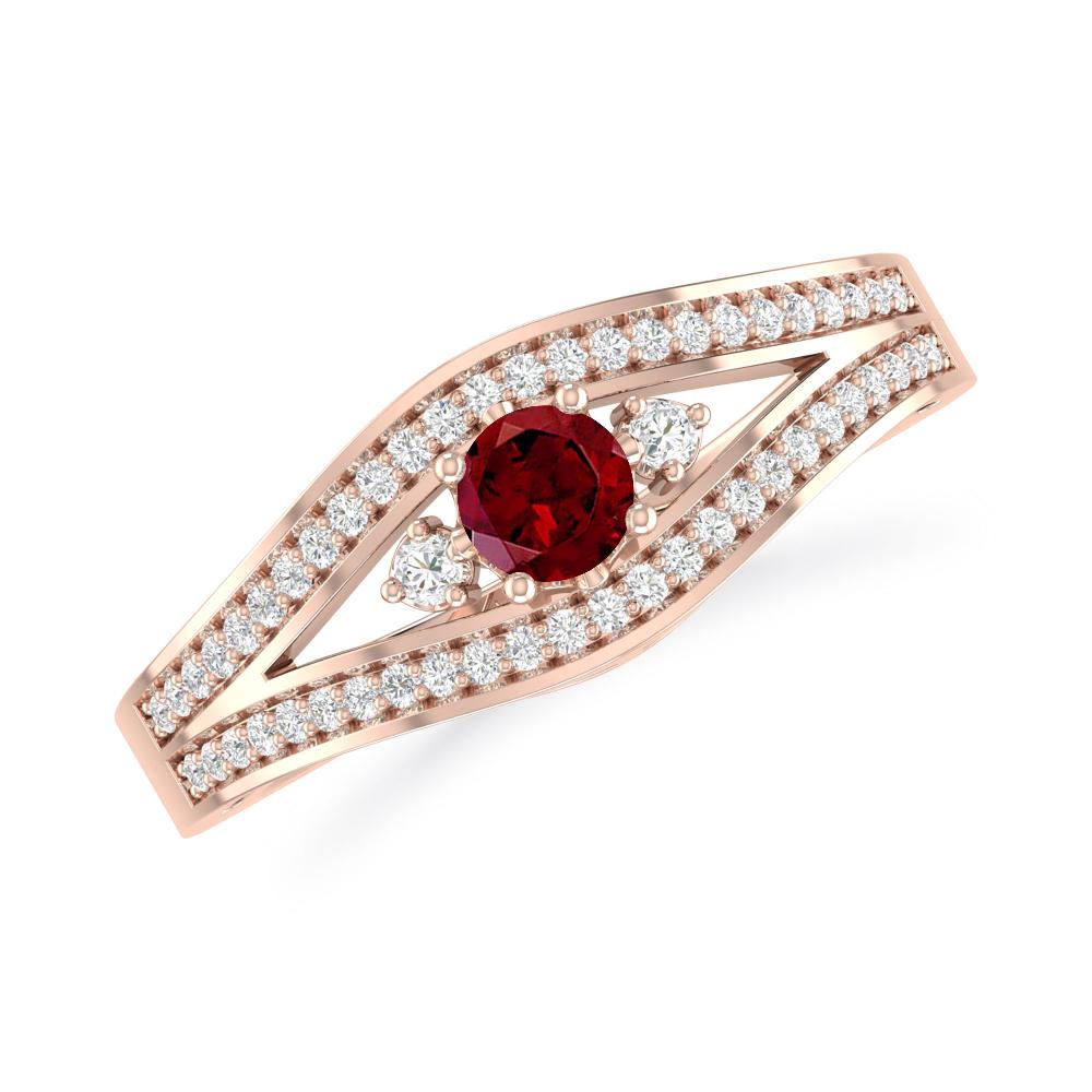 Rose Gold - Garnet