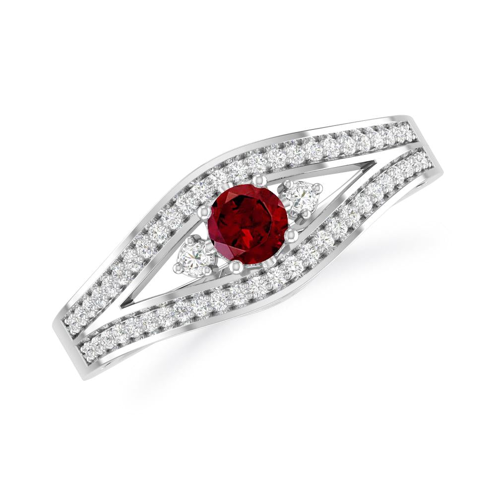 White Gold - Garnet