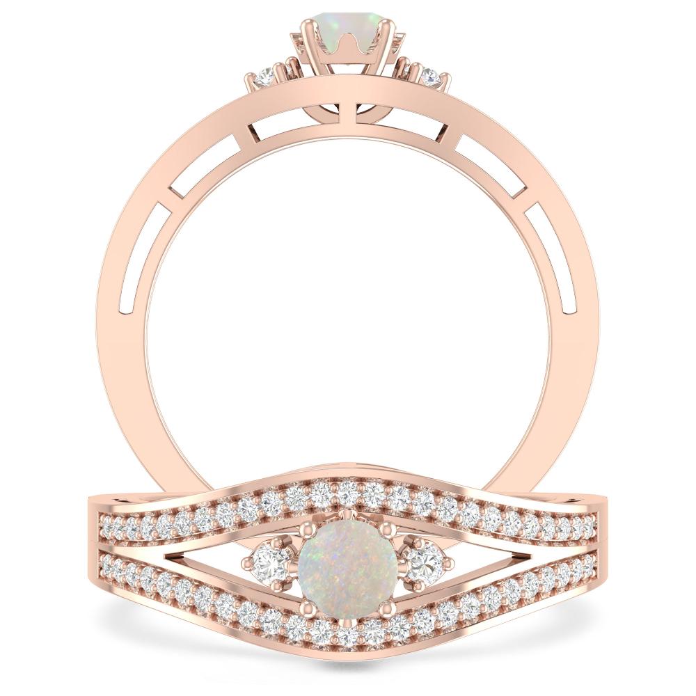 Rose Gold - Opal