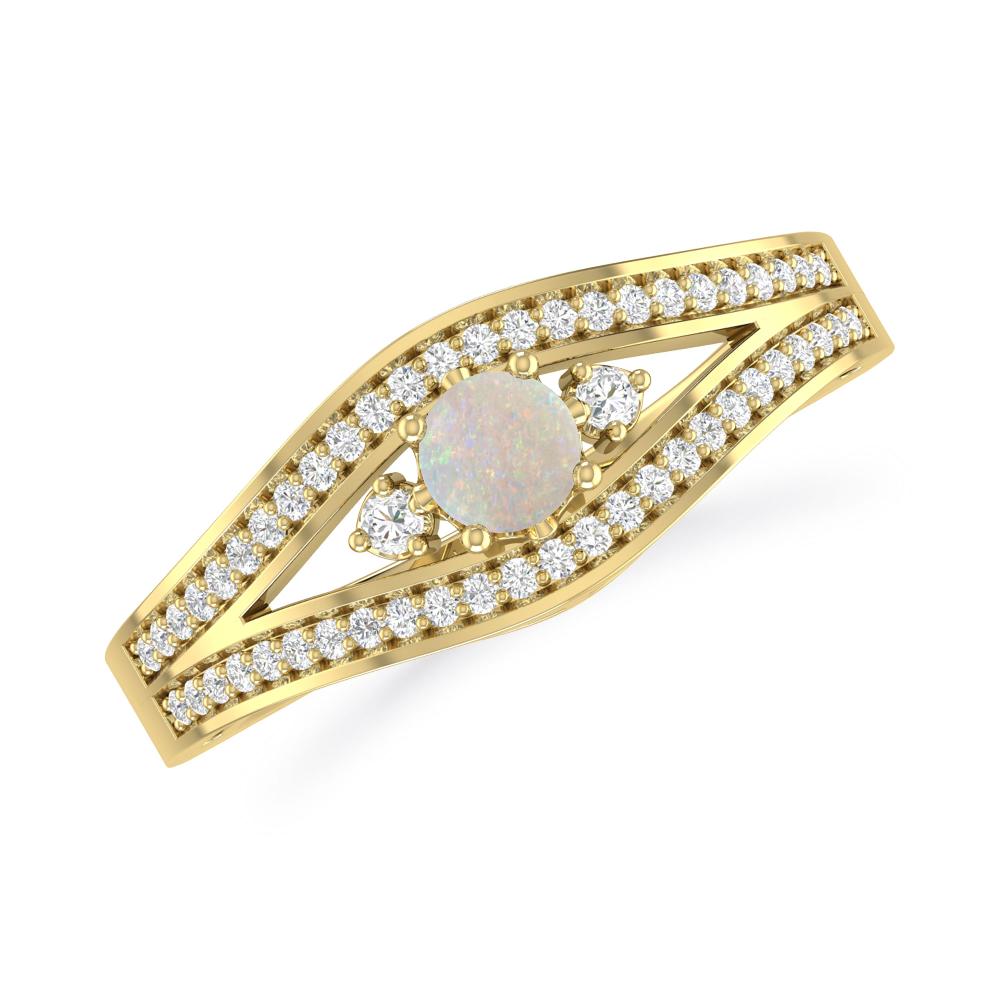 Yellow Gold - Opal