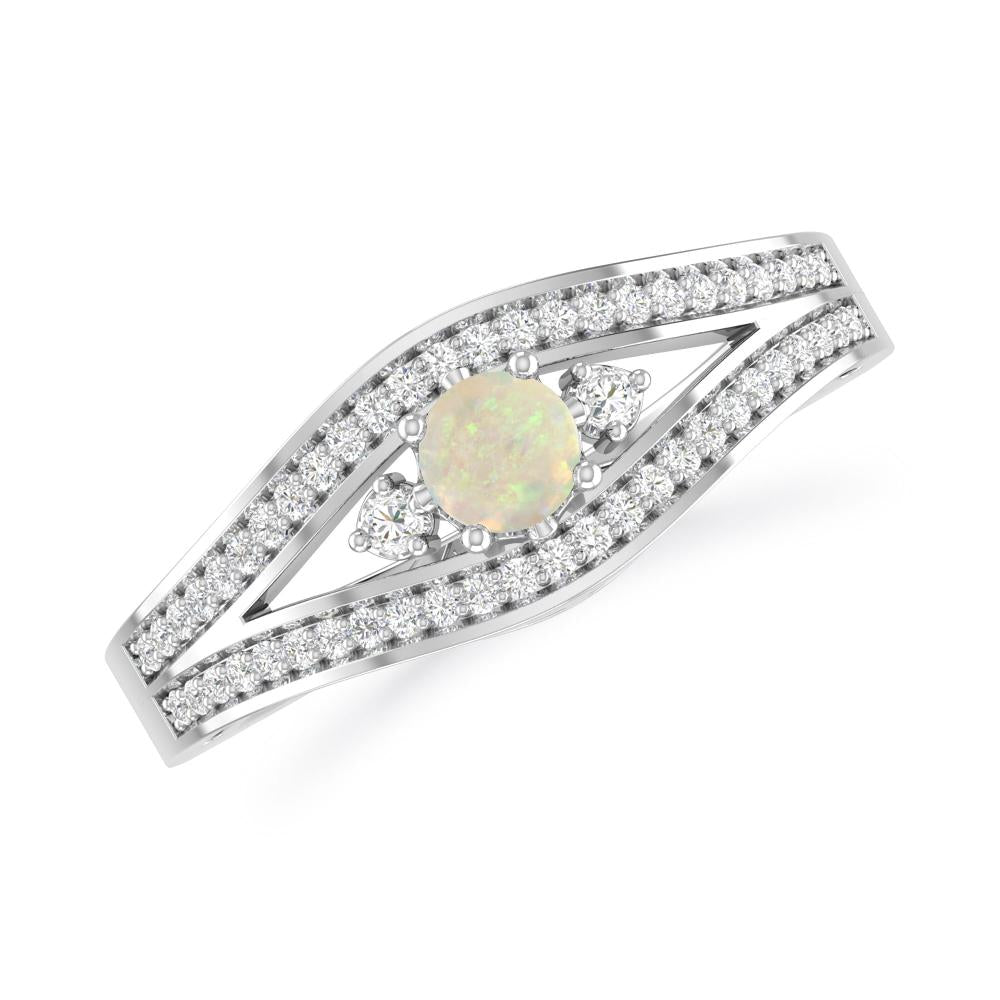 White Gold - Opal