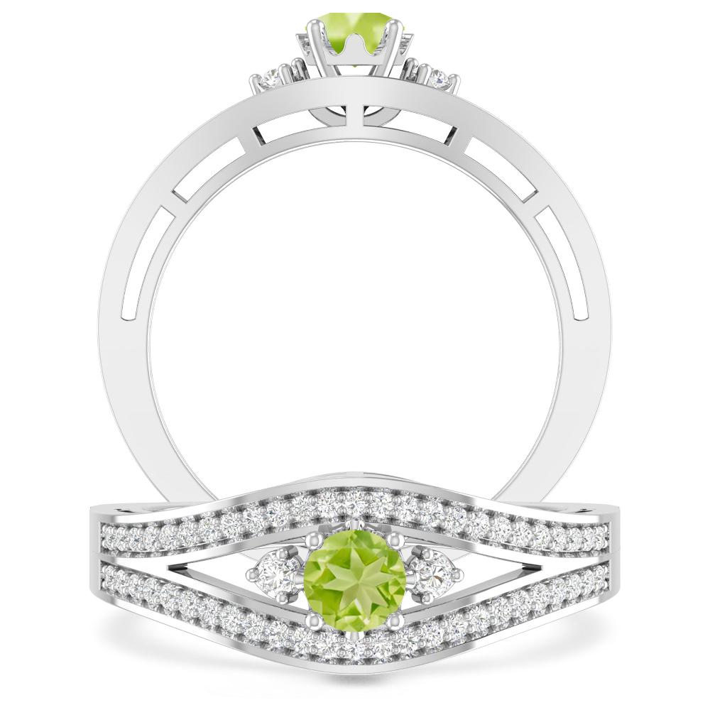 White Gold - Peridot