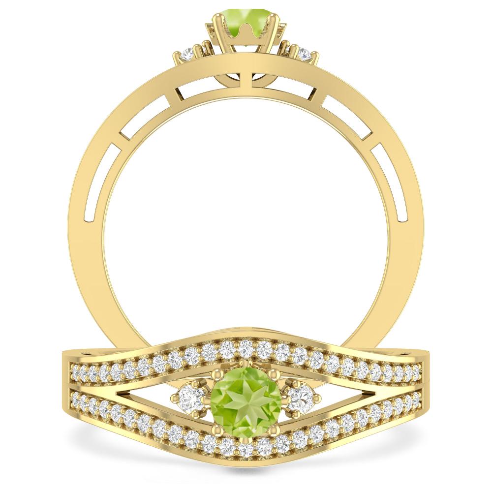 Yellow Gold - Peridot