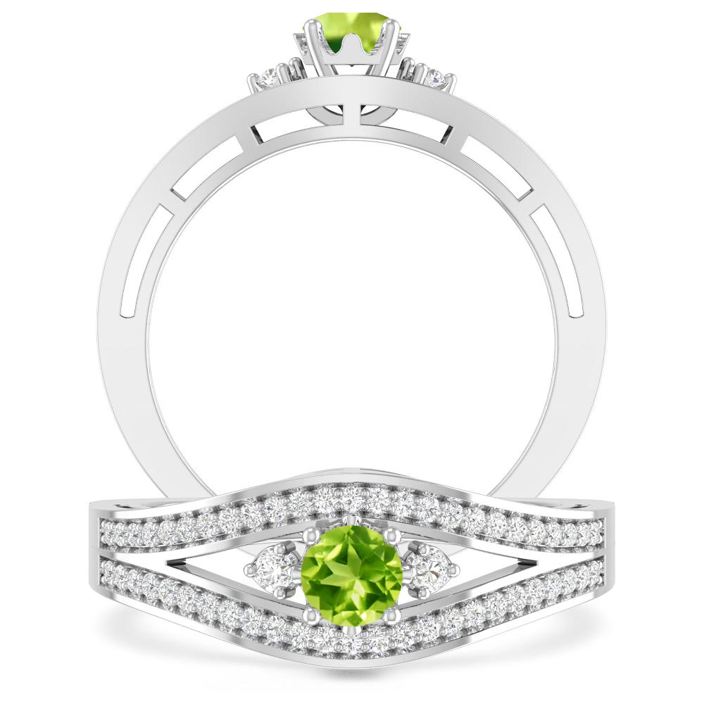 White Gold - Peridot