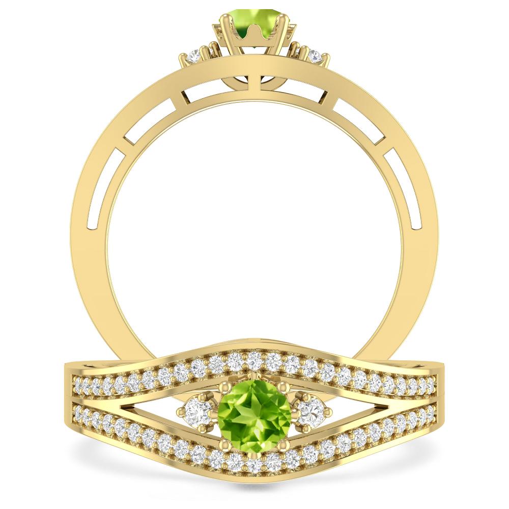 Yellow Gold - Peridot