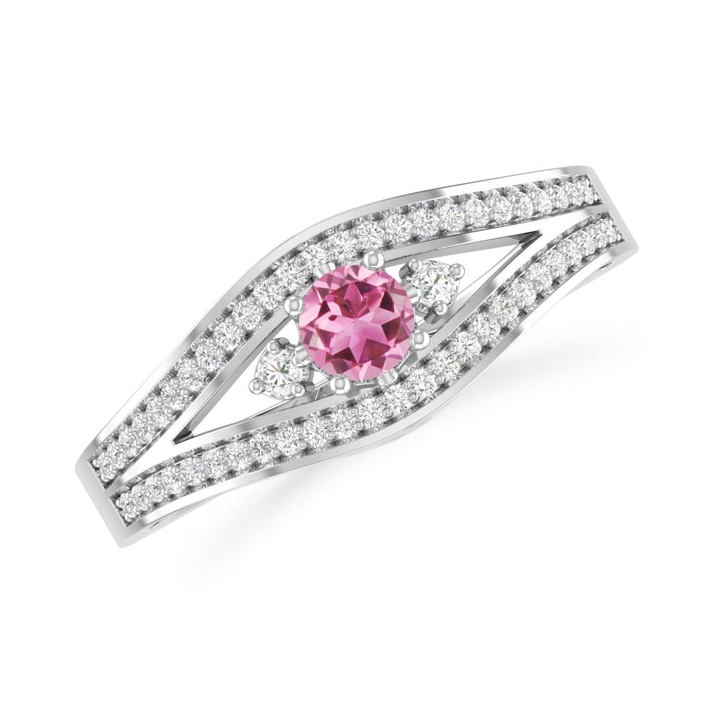 White Gold - Pink Tourmaline