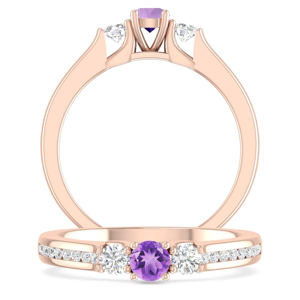 Rose Gold - Amethyst