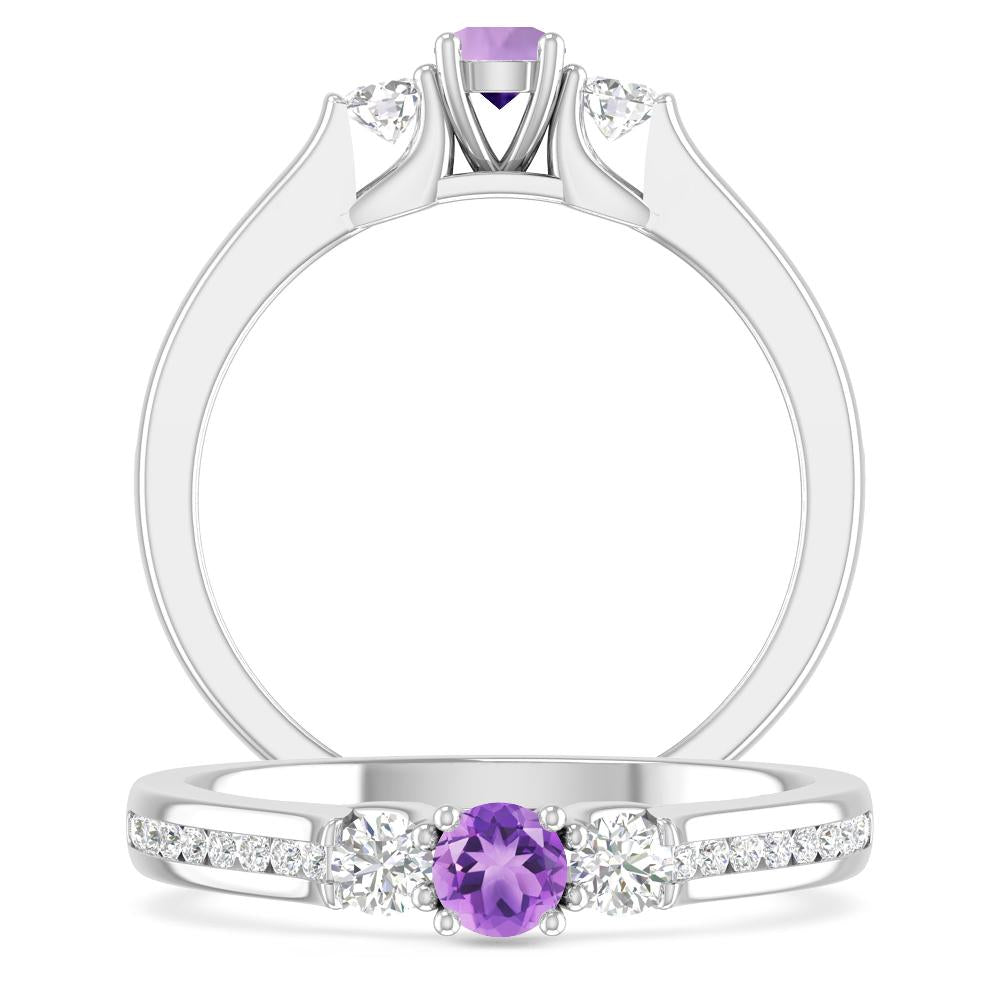 White Gold - Amethyst