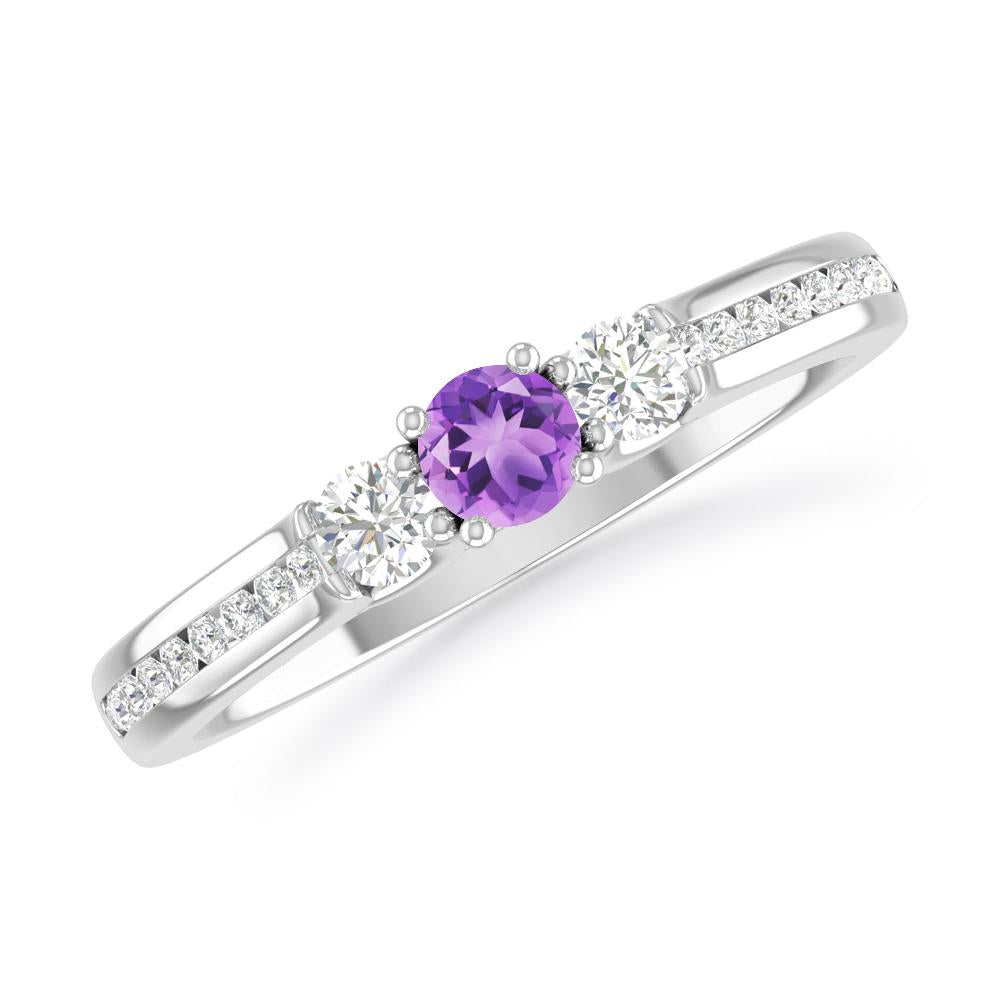 White Gold - Amethyst