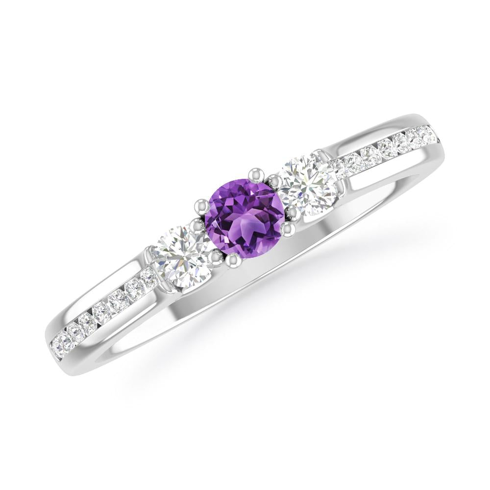 White Gold - Amethyst