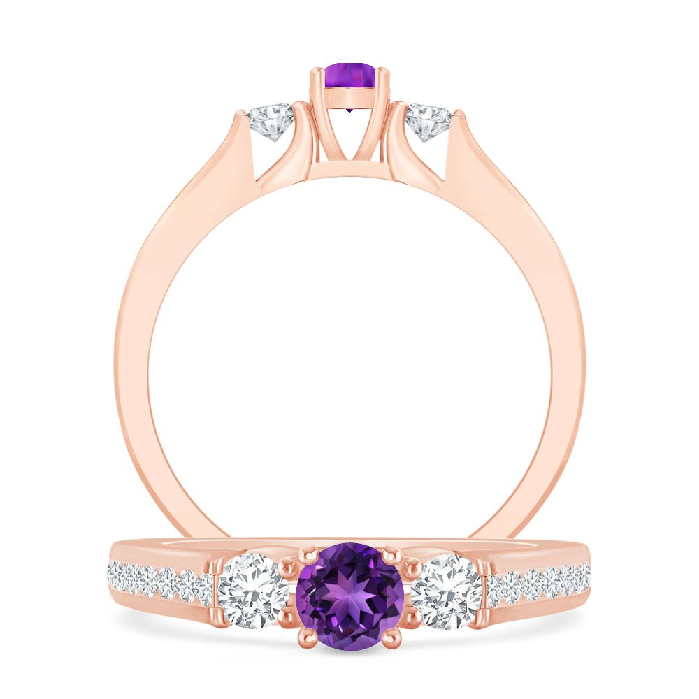 Rose Gold - Amethyst