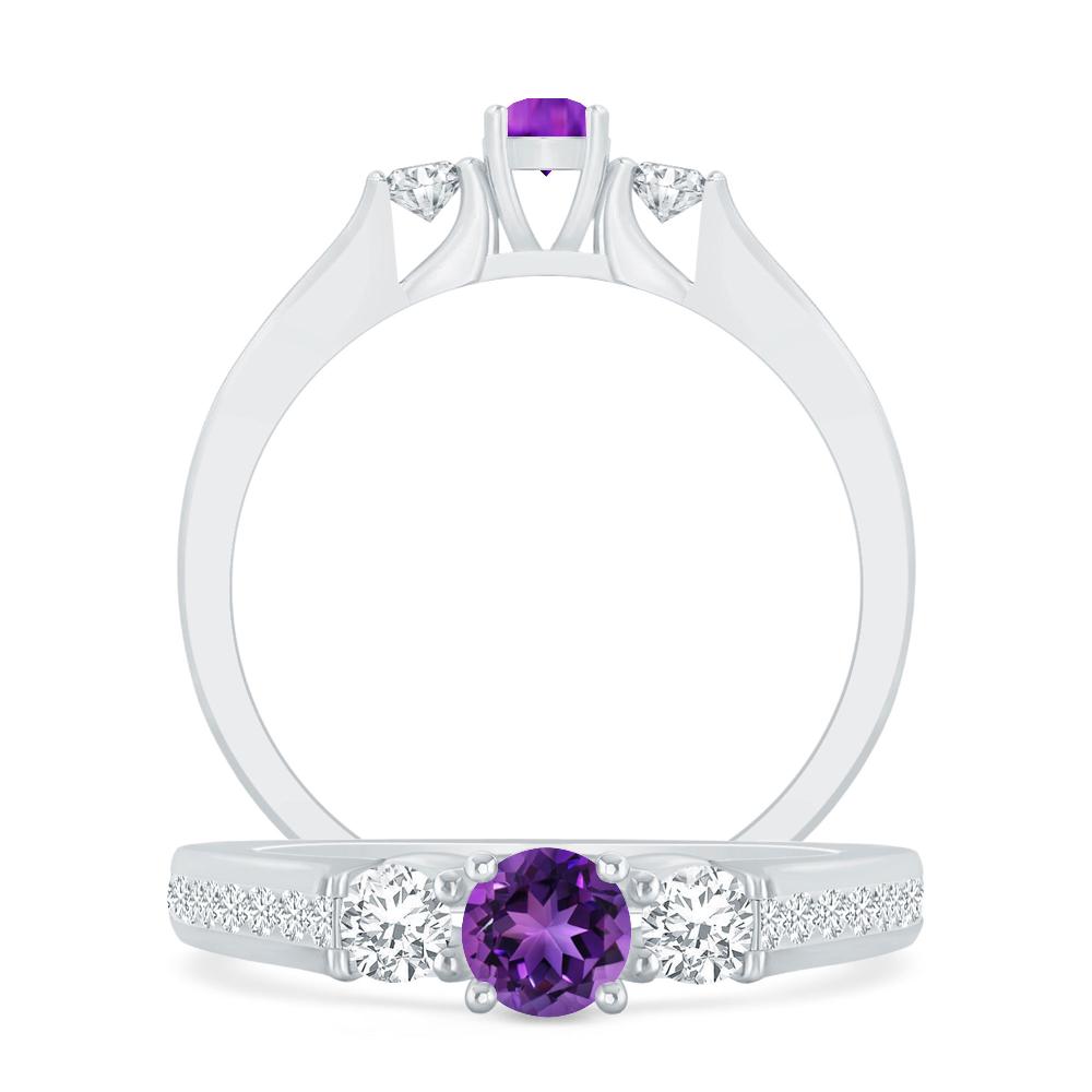 White Gold - Amethyst