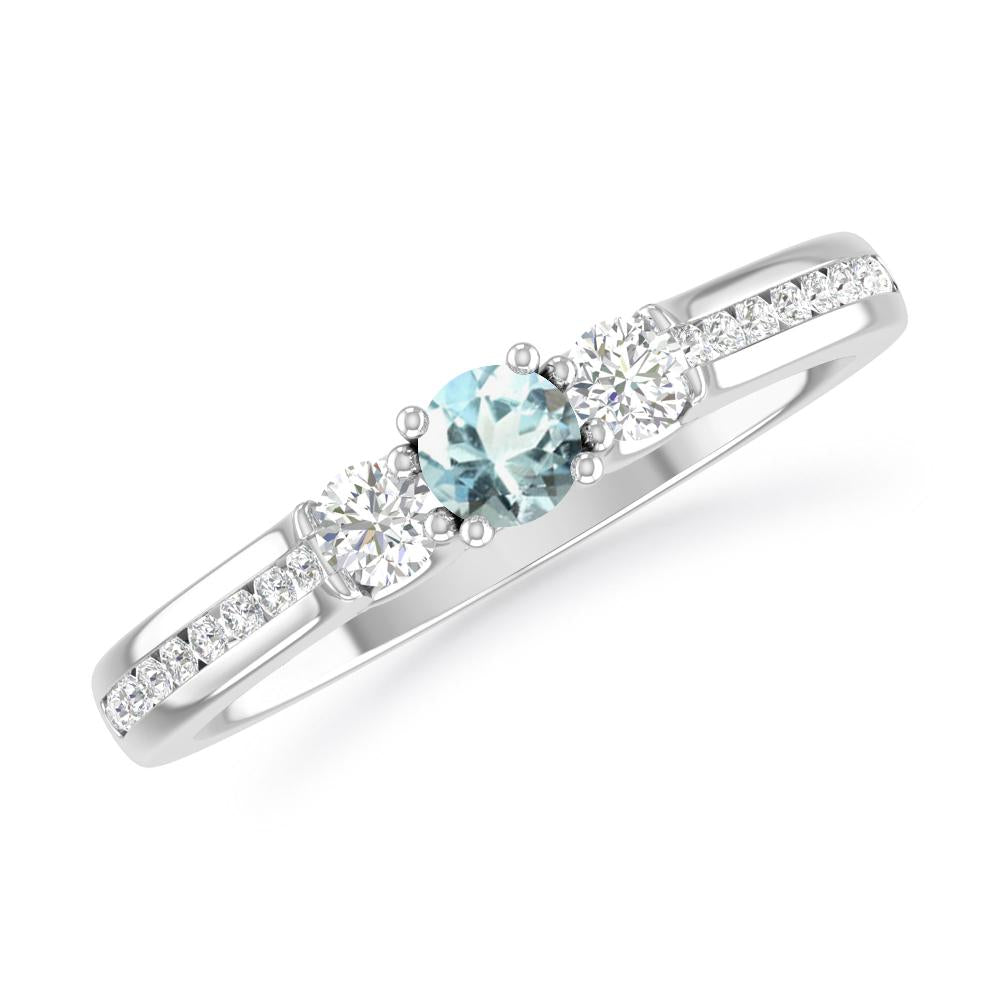 White Gold - Aquamarine