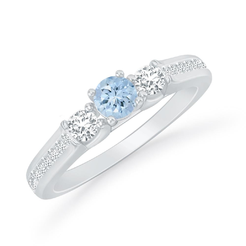 White Gold - Aquamarine