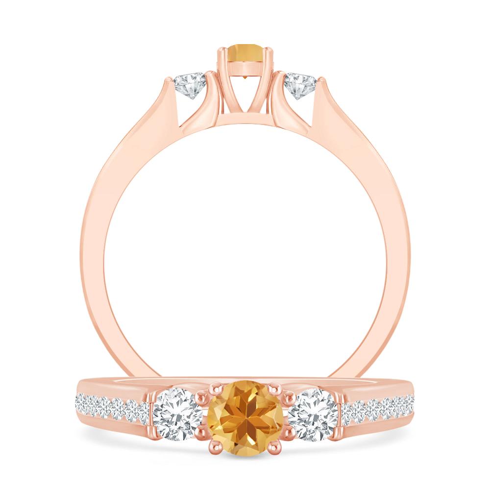 Rose Gold - Citrine