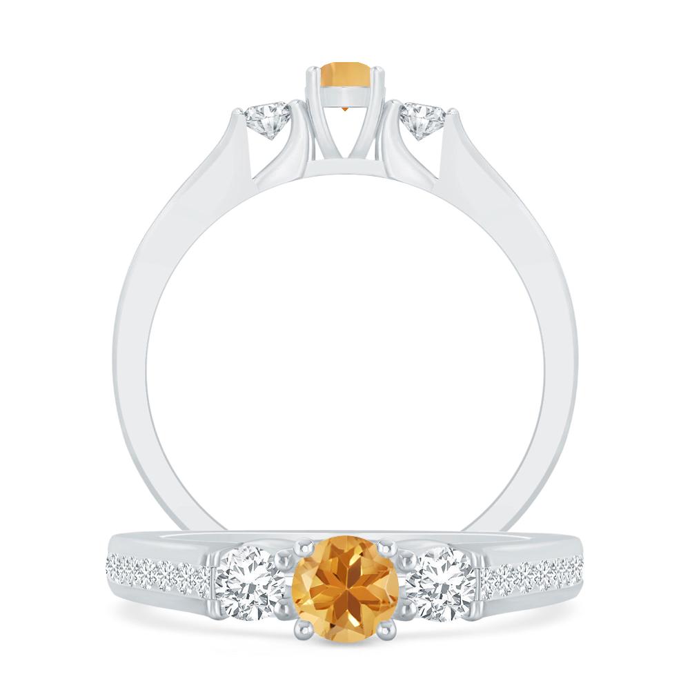 White Gold - Citrine