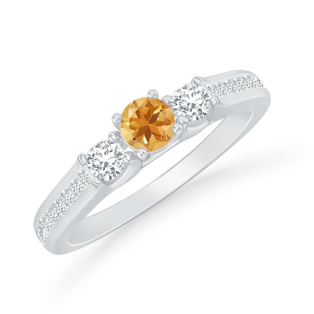 White Gold - Citrine