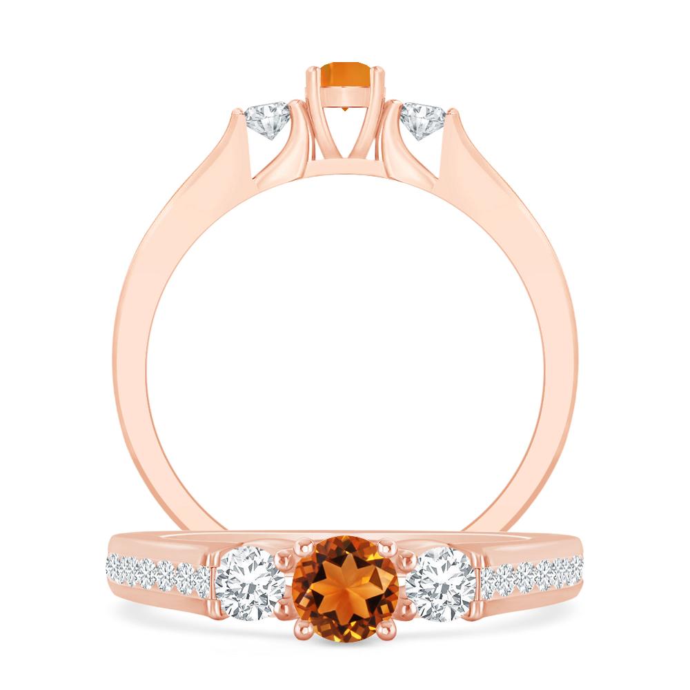 Rose Gold - Citrine