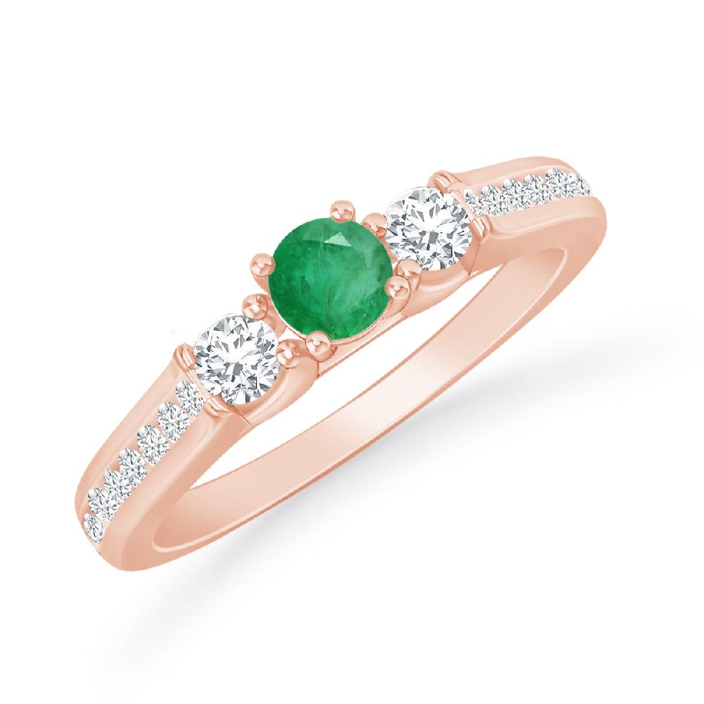 Rose Gold - Emerald