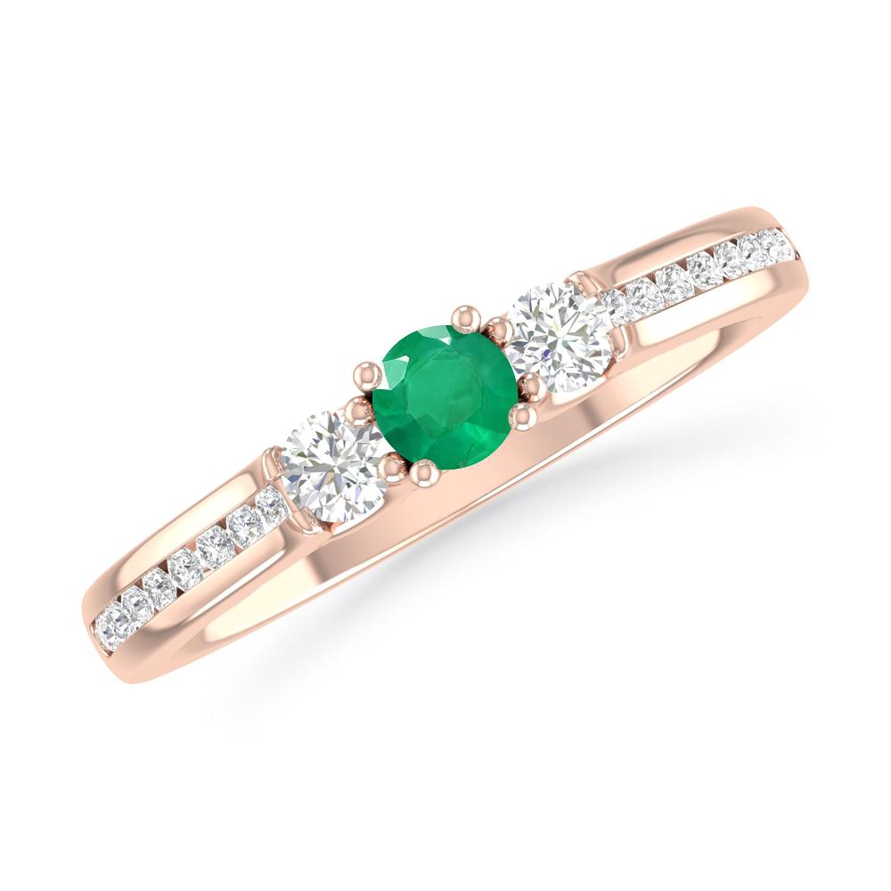 Rose Gold - Emerald