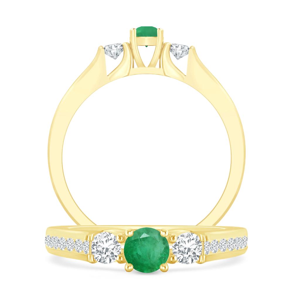 Yellow Gold - Emerald