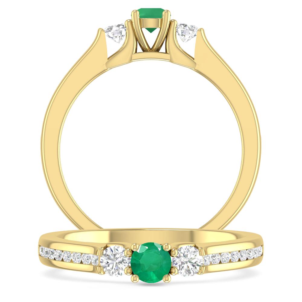 Yellow Gold - Emerald