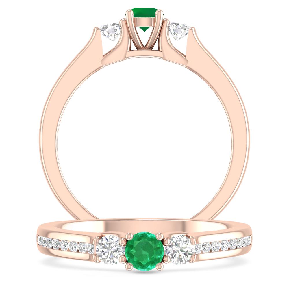 Rose Gold - Emerald