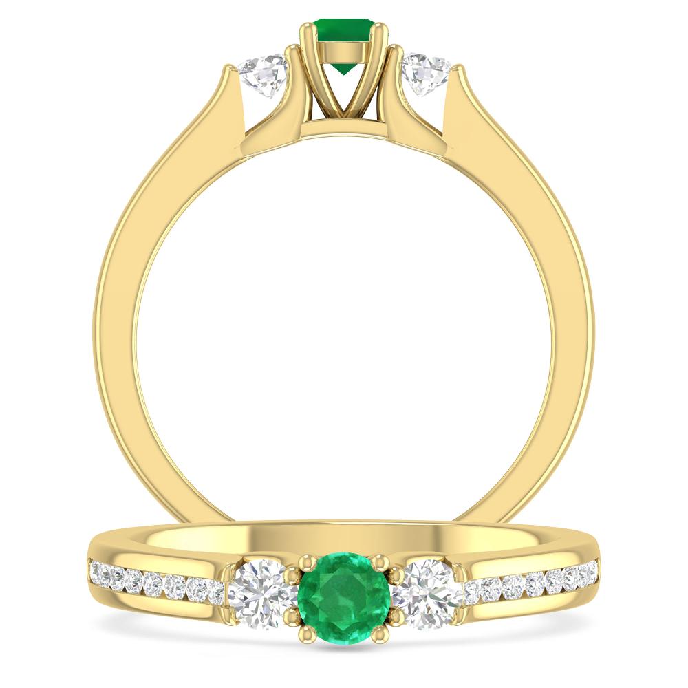 Yellow Gold - Emerald