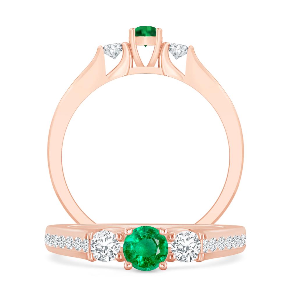 Rose Gold - Emerald