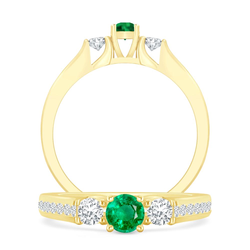 Yellow Gold - Emerald