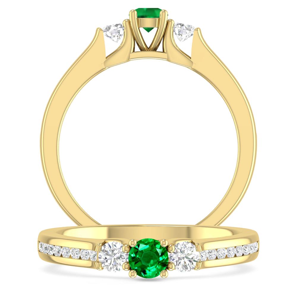 Yellow Gold - Emerald