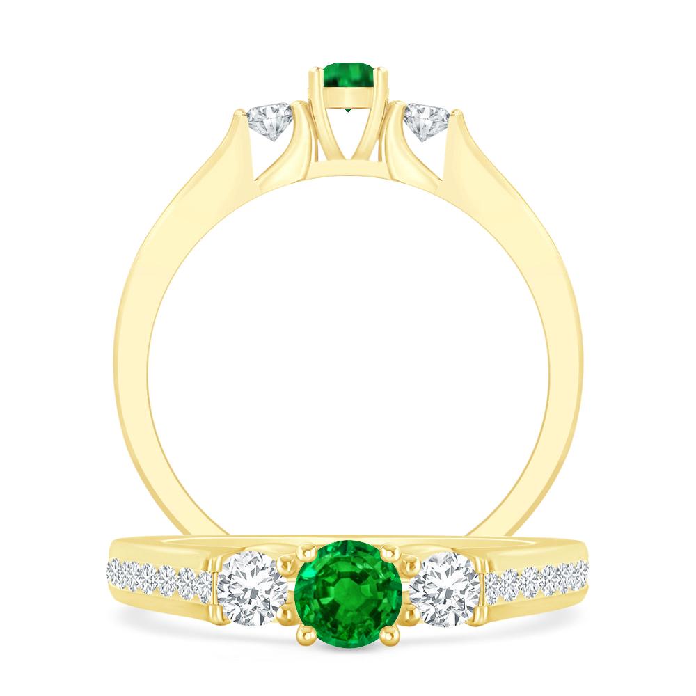 Yellow Gold - Emerald