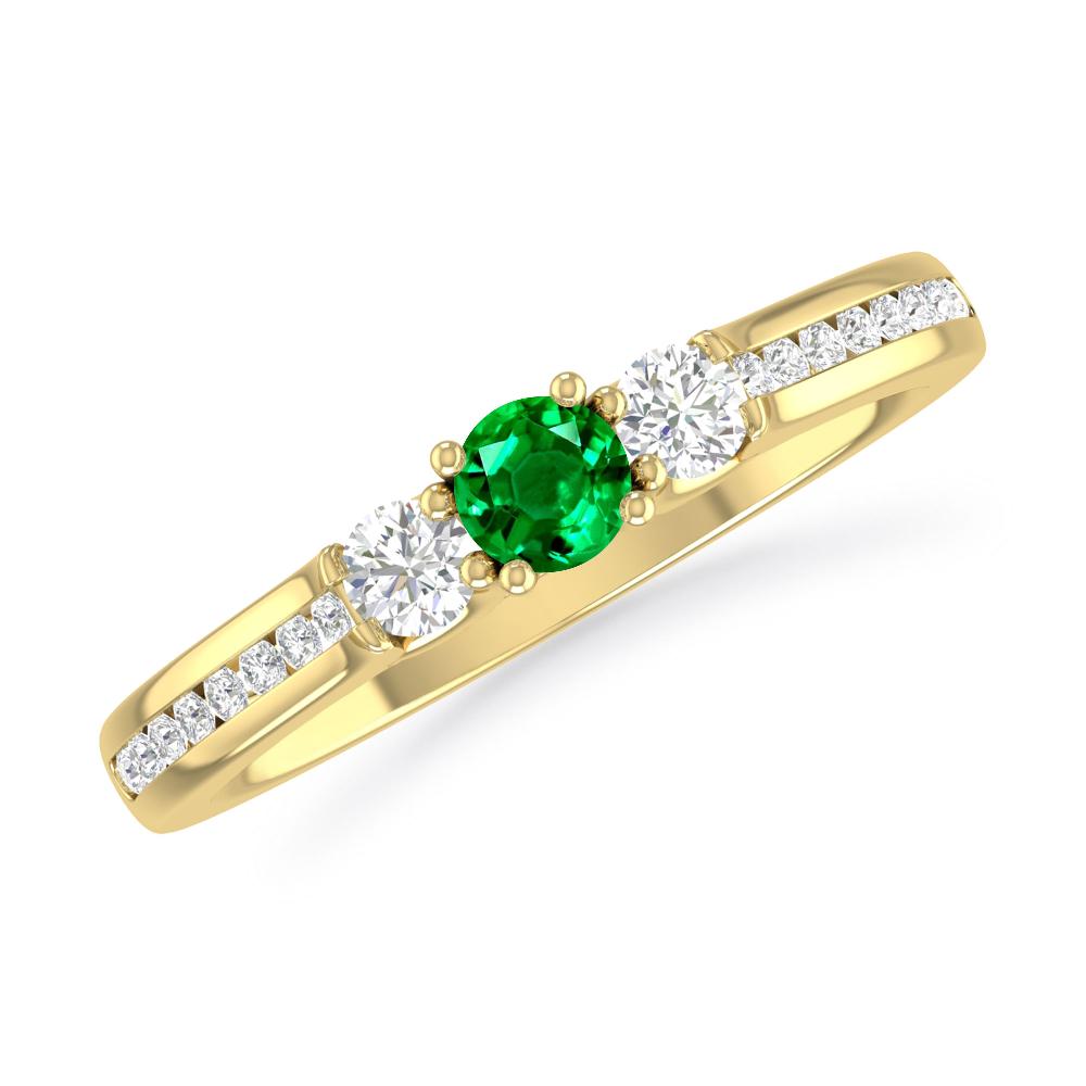 Yellow Gold - Emerald