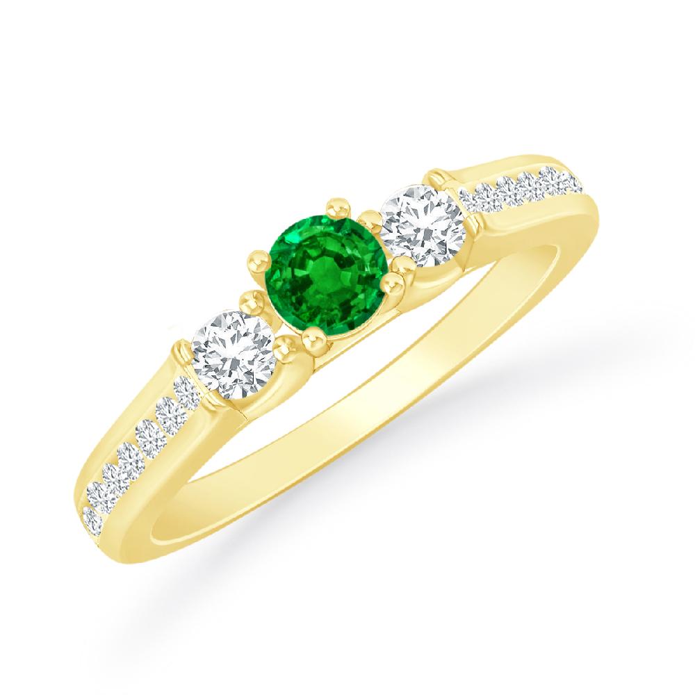 Yellow Gold - Emerald