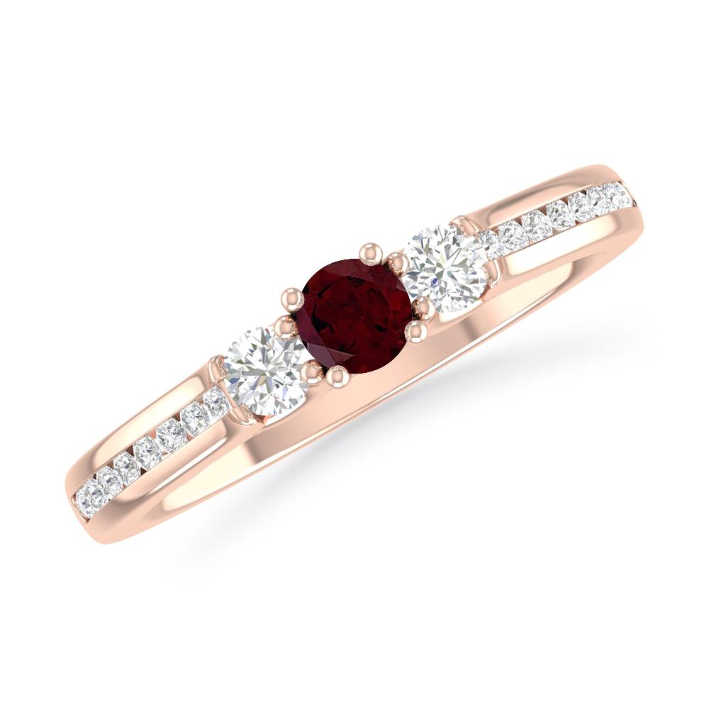 Rose Gold - Garnet