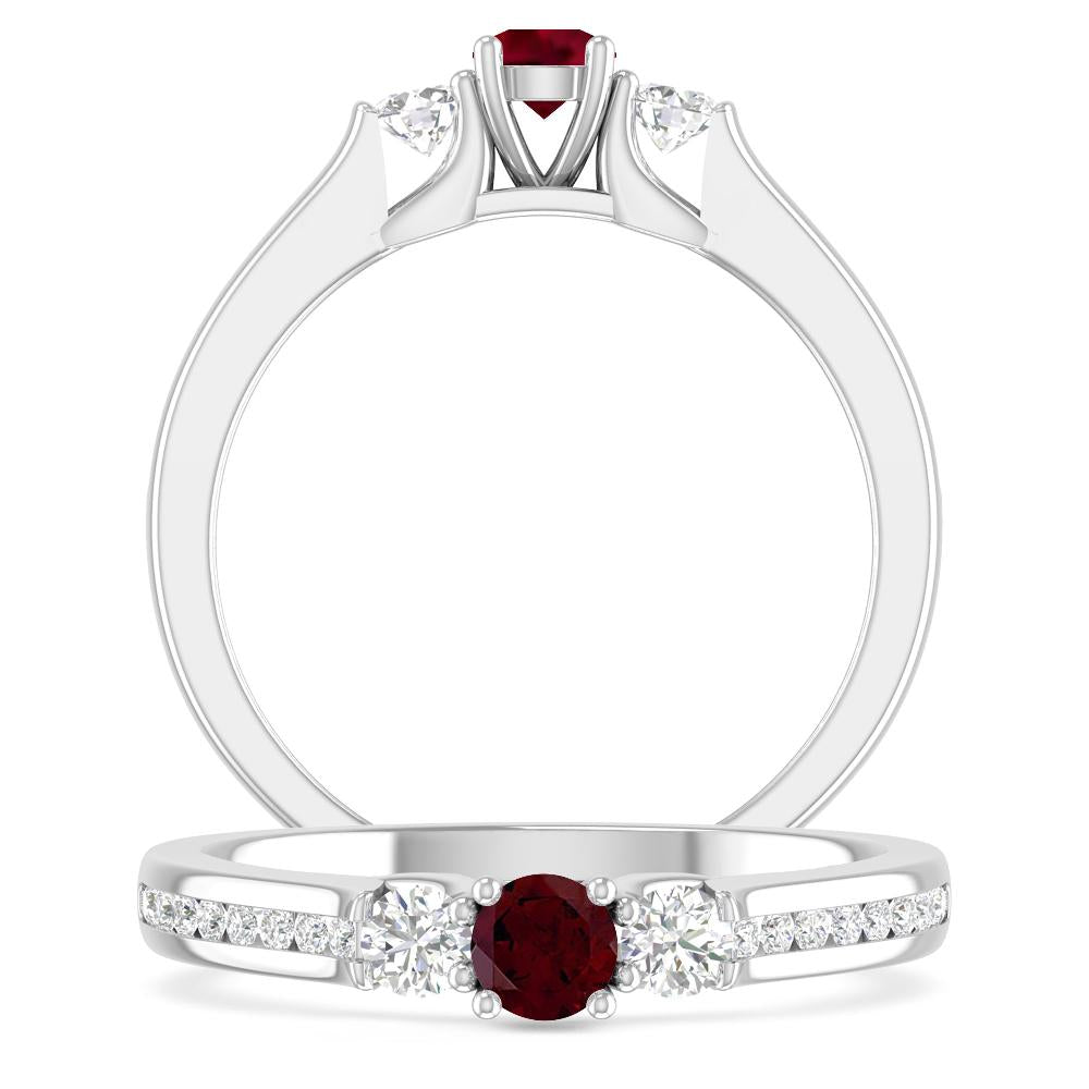 White Gold - Garnet