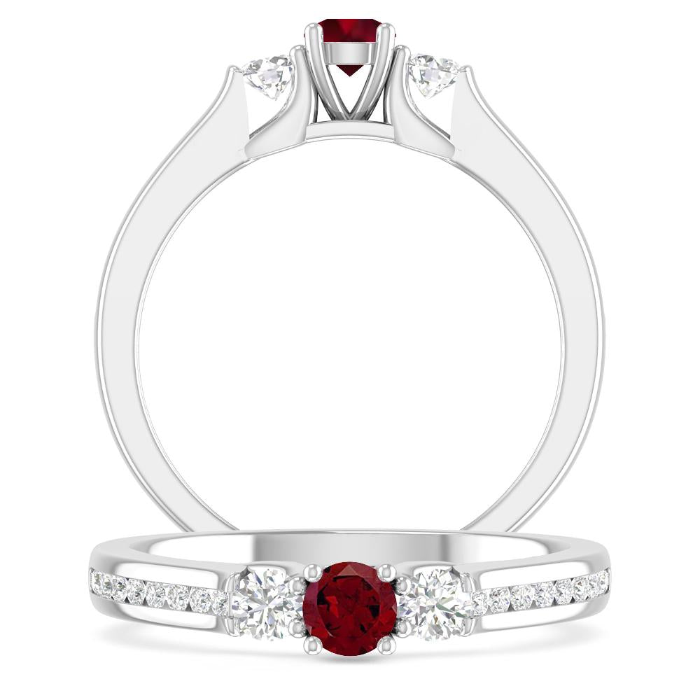 White Gold - Garnet