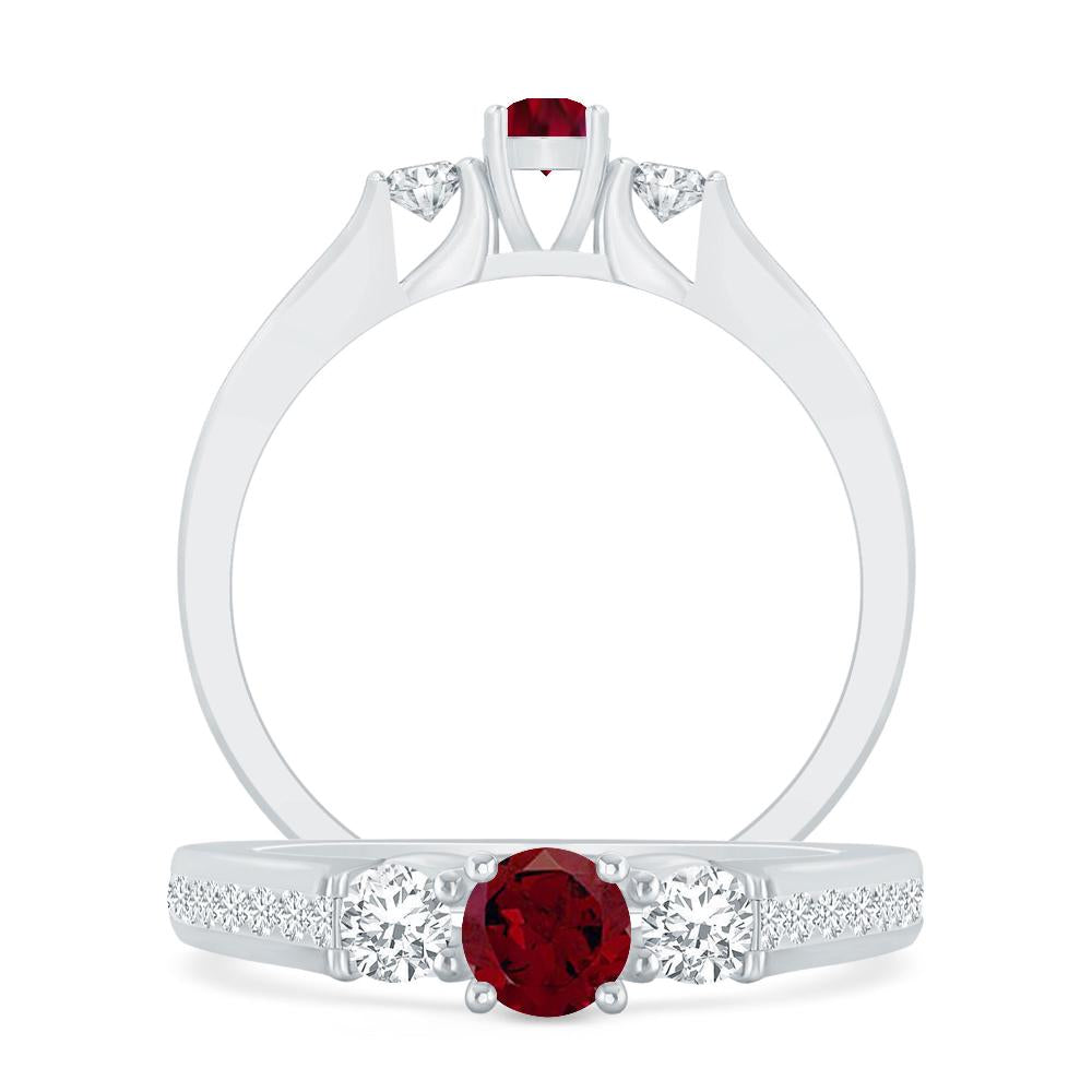 White Gold - Garnet