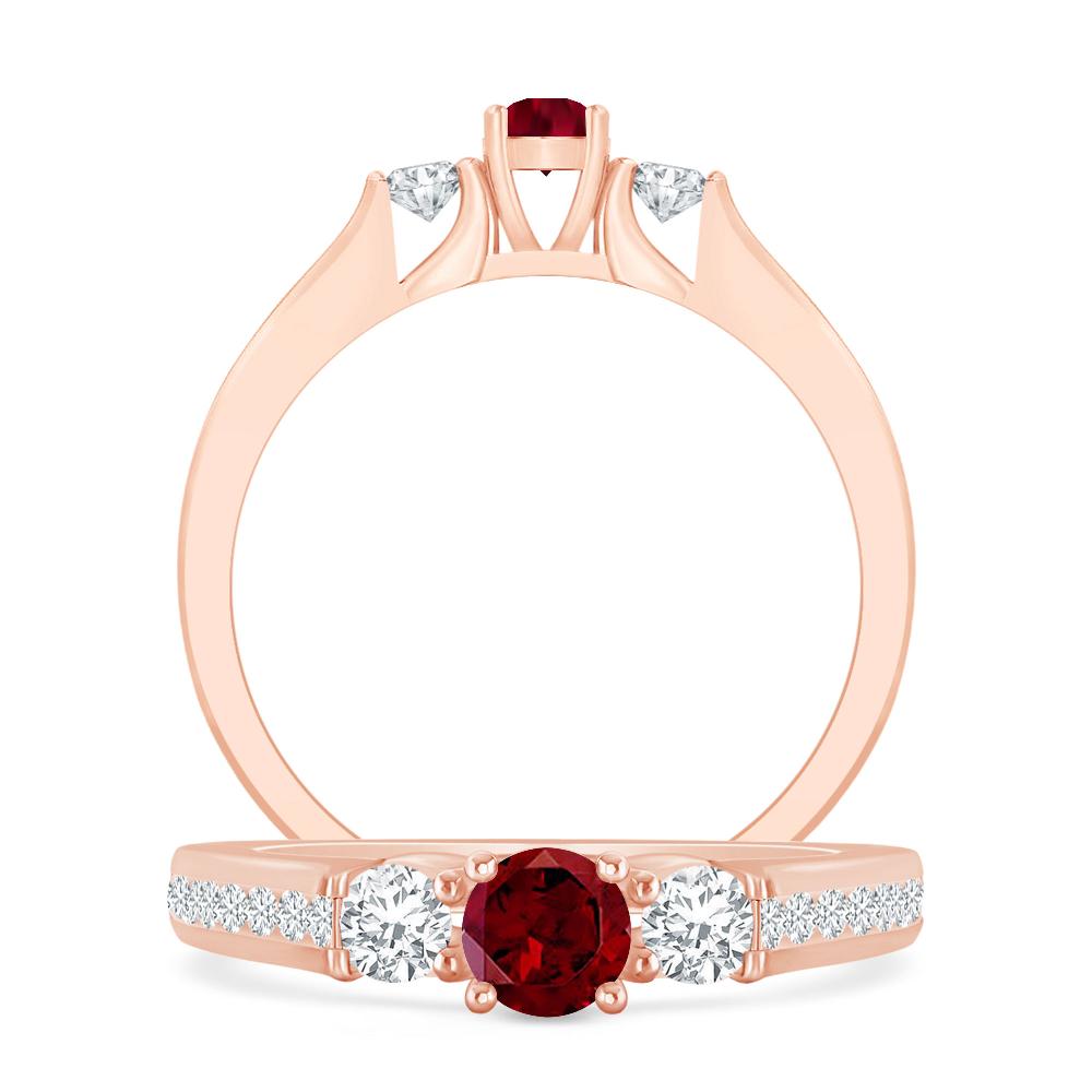 Rose Gold - Garnet