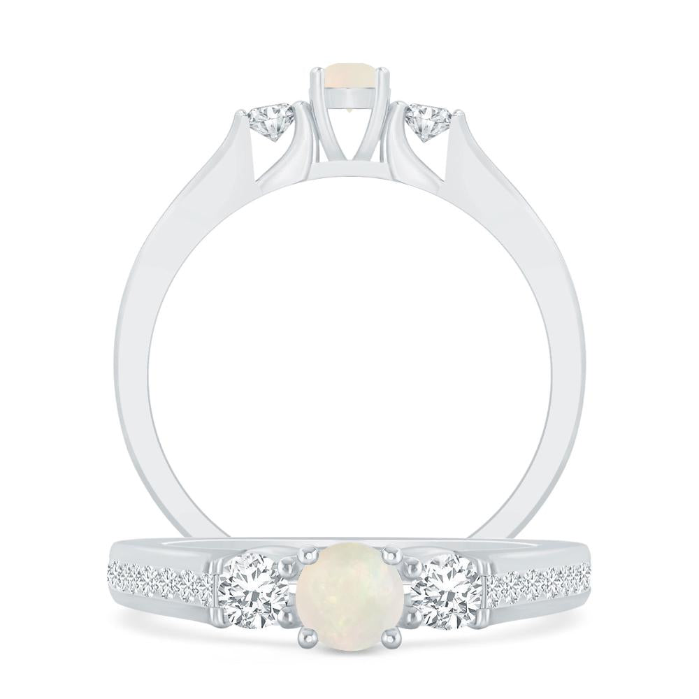 White Gold - Opal