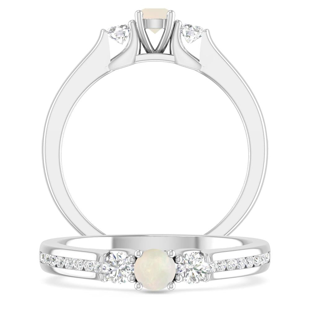 White Gold - Opal