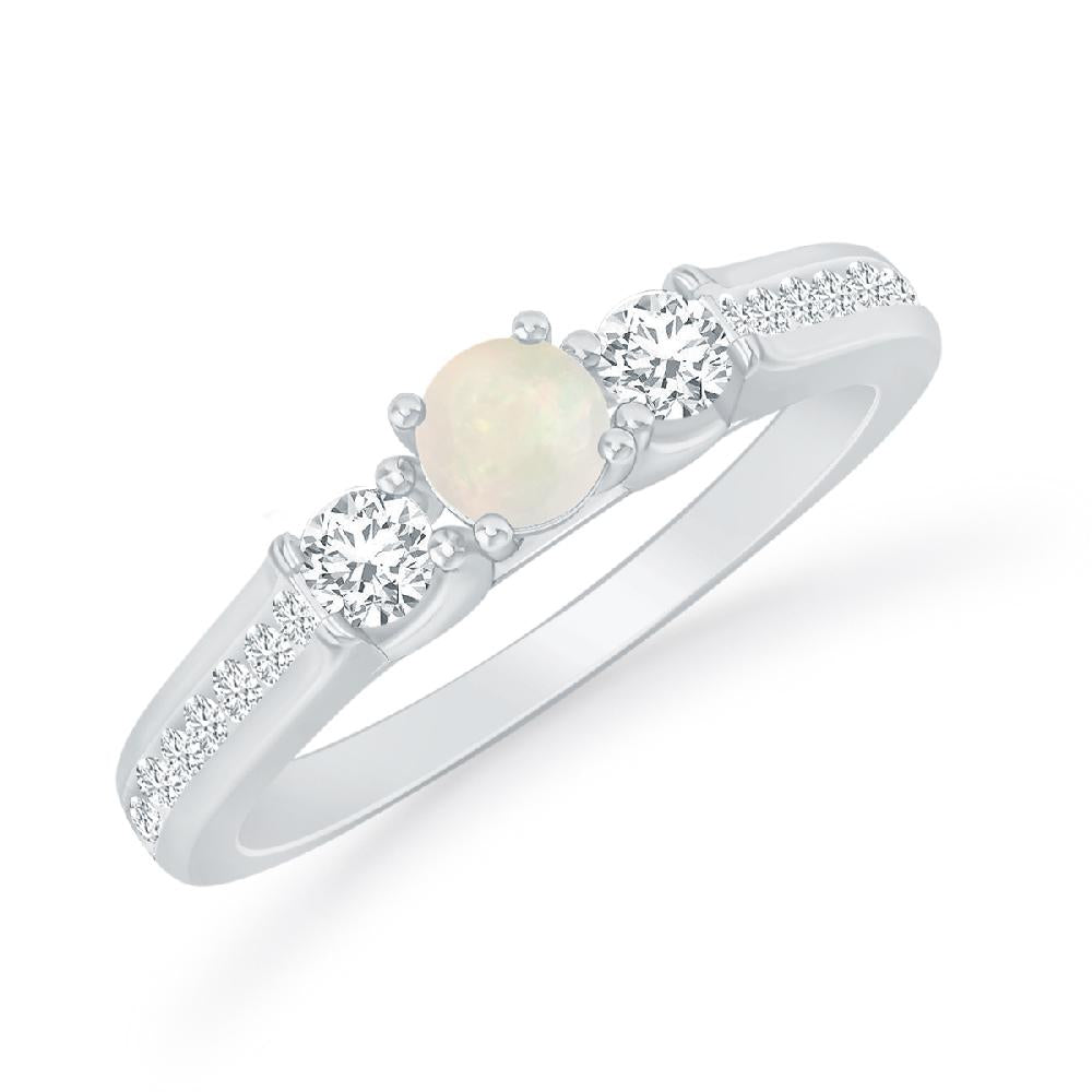 White Gold - Opal