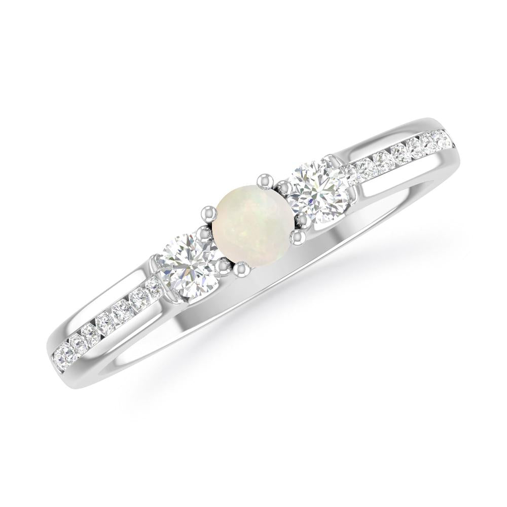 White Gold - Opal