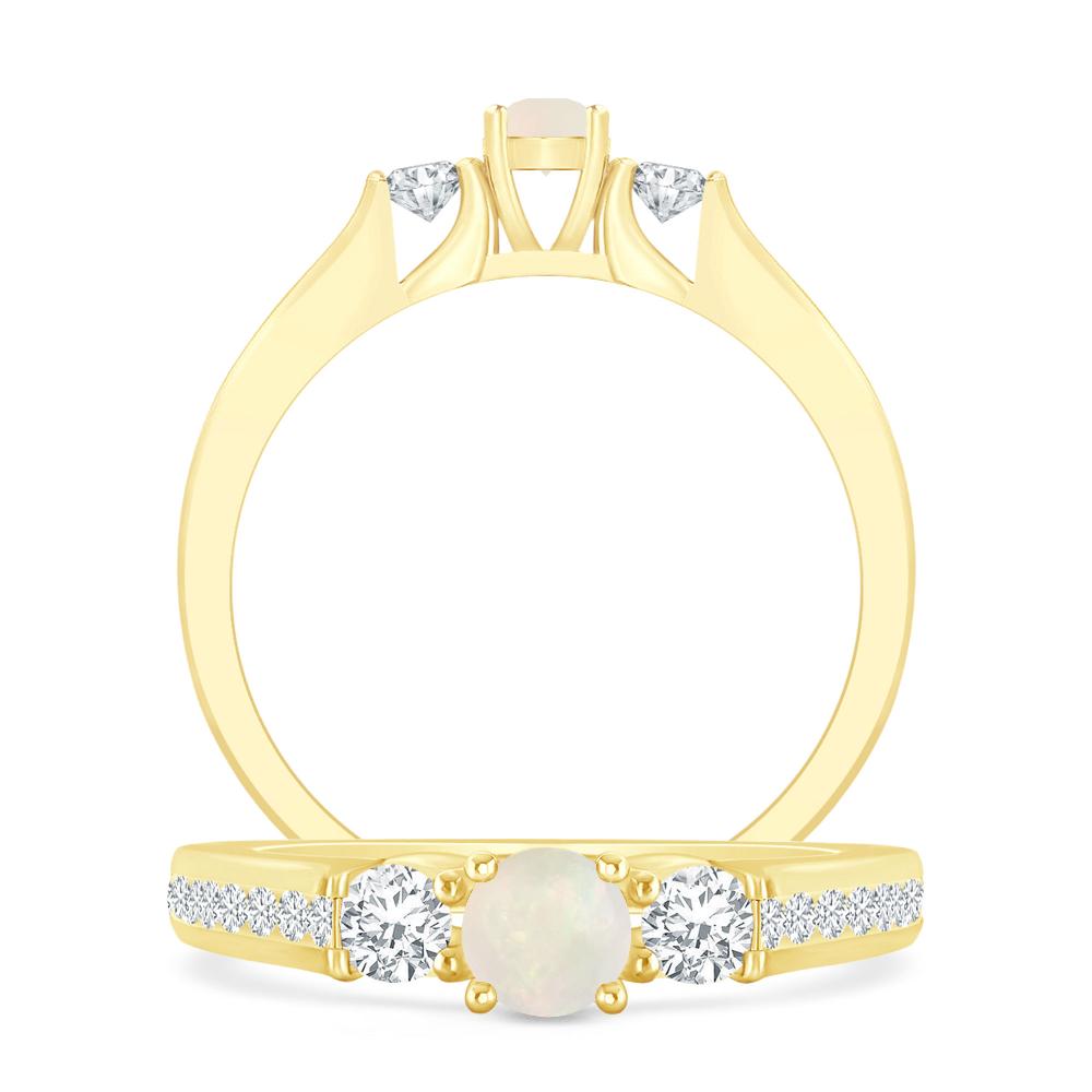 Yellow Gold - Opal