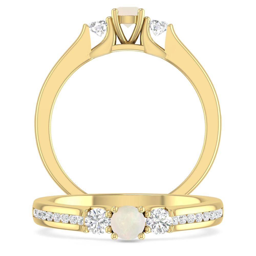 Yellow Gold - Opal