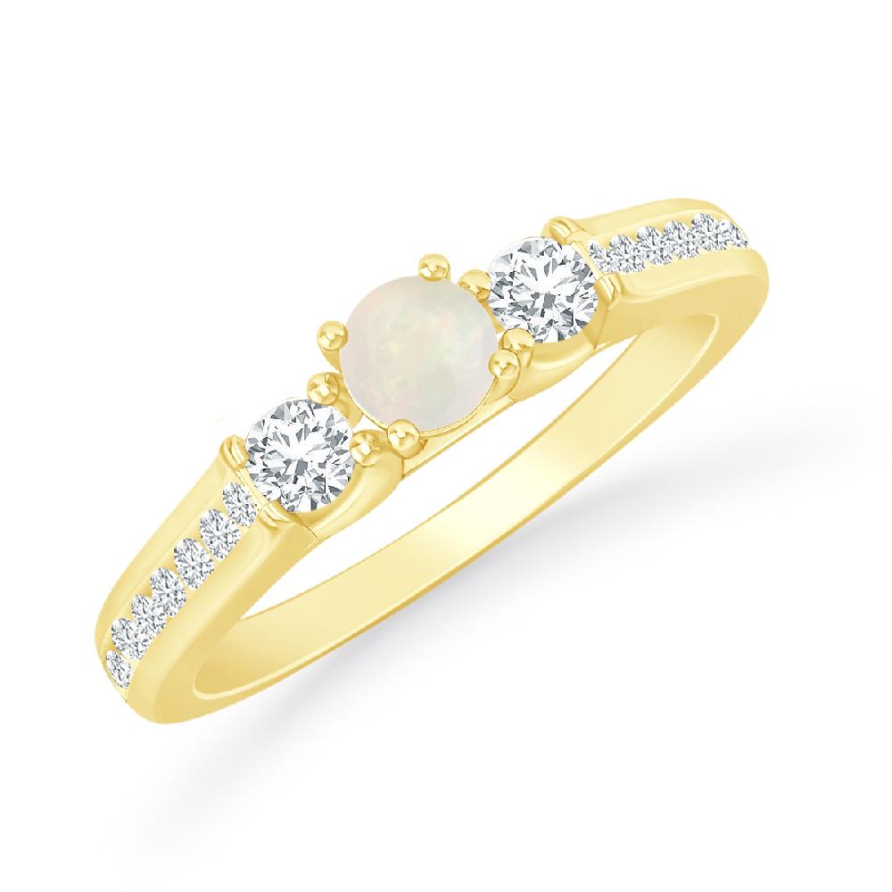 Yellow Gold - Opal